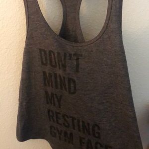 “Don’t mind my resting gym face” Tanktop